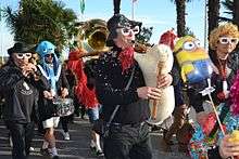 Bodega player during Carnaval Biarnés