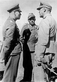 Kesselring in Afrika Korps style desert uniform