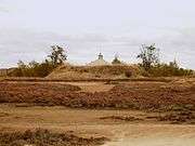 Rear bund of explosives store No. 8