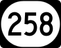 Kentucky Route 258 marker