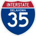 Interstate 35 marker