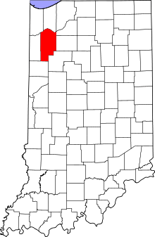 State map highlighting Jasper County