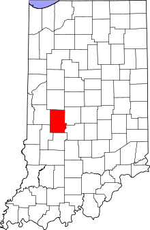 State map highlighting Putnam County