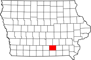 State map highlighting Monroe County
