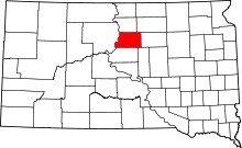 State map highlighting Potter County