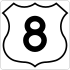 Highway 8 shield