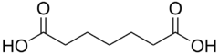 Skeletal formula of pimelic acid