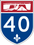 Autoroute 40 shield