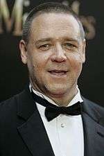 Photo of Russell Crowe at the premiere of Les Misérables in 2012.