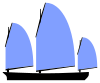 Chinese Junk sail plan