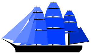 fully rigged ship sail plan