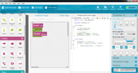 Snowball uses Drag&Drop to program the projects
