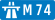 M74 motorway shield