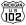 US Highway 102 marker
