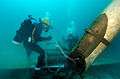 US Navy 080717-N-1974P-027 Divers assigned to Mobile Underwater Diving Salvage Unit (MUDSU) 1 and Australian Clearance Diving Team 4 (AUSCDT) 4 secure wreckage.jpg